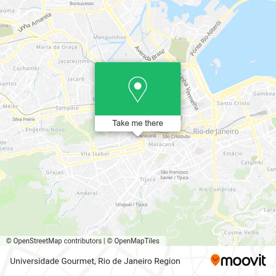 Universidade Gourmet map