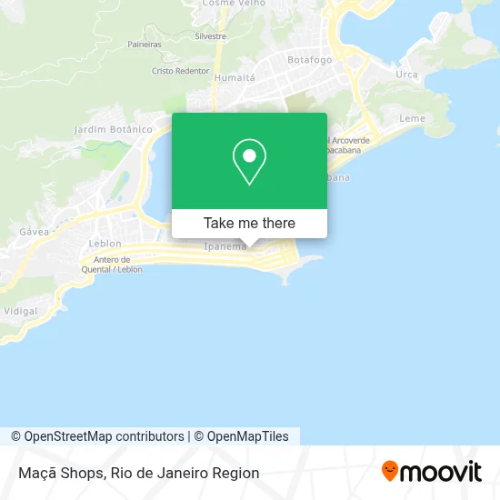 Maçã Shops map