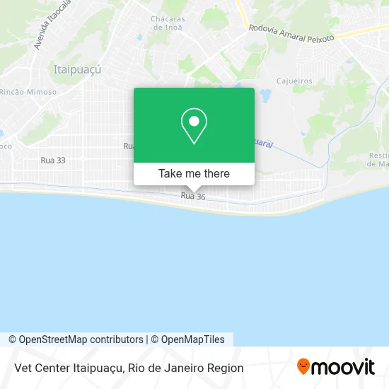 Vet Center Itaipuaçu map