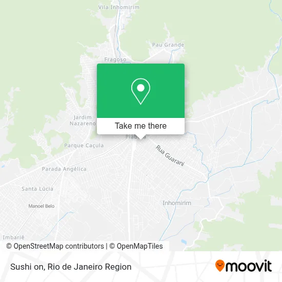Sushi on map