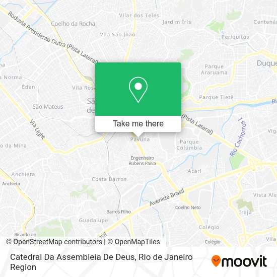 Catedral Da Assembleia De Deus map