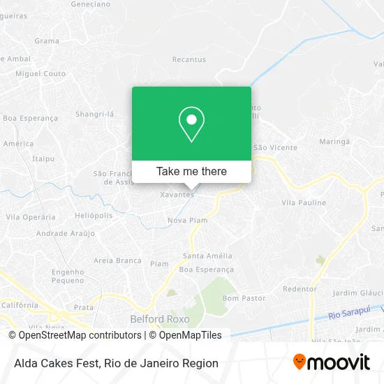 Alda Cakes Fest map