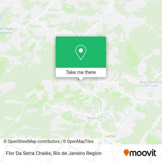 Flor Da Serra Chalés map