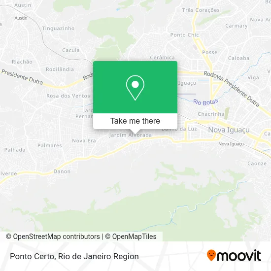 Ponto Certo map