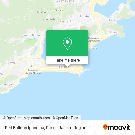 Red Balloon Ipanema map