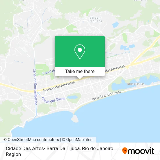 Cidade Das Artes- Barra Da Tijuca map