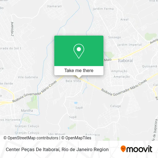 Center Peças De Itaboraí map