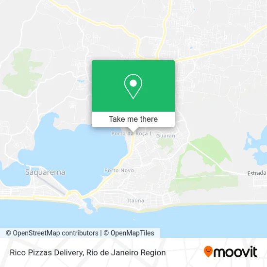 Rico Pizzas Delivery map