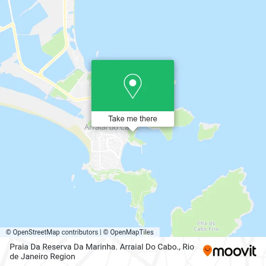 Praia Da Reserva Da Marinha. Arraial Do Cabo. map