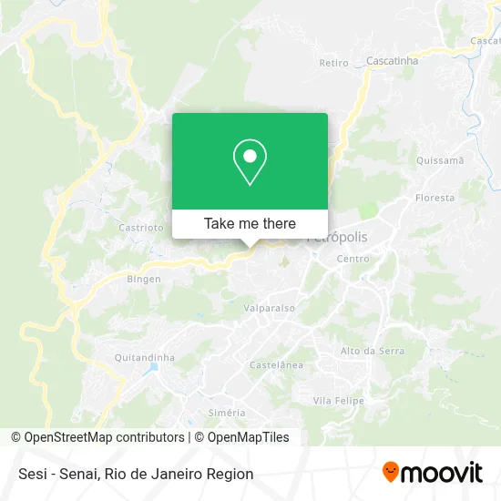 Sesi - Senai map