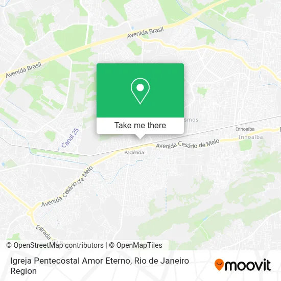Igreja Pentecostal Amor Eterno map