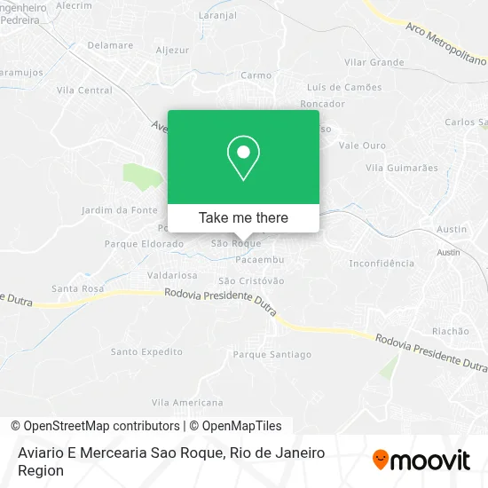 Aviario E Mercearia Sao Roque map