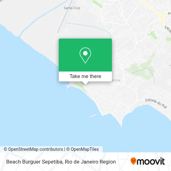 Beach Burguer Sepetiba map