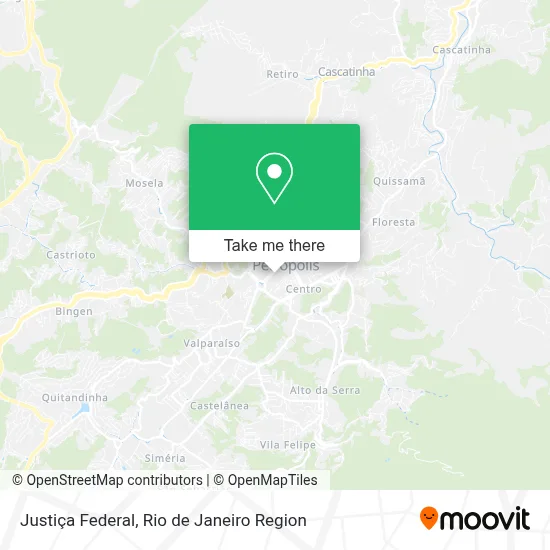 Justiça Federal map