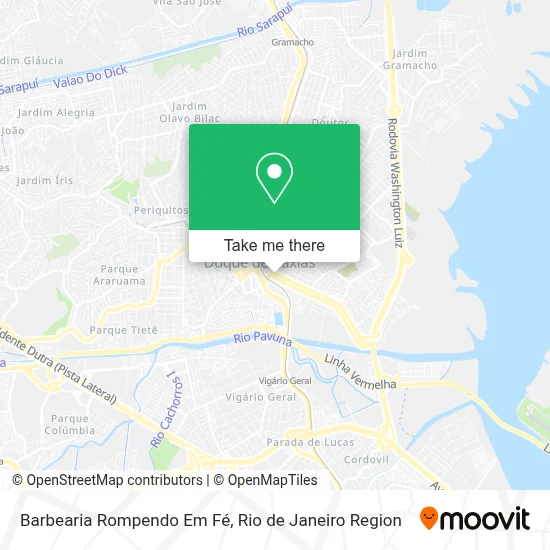 Barbearia Rompendo Em Fé map
