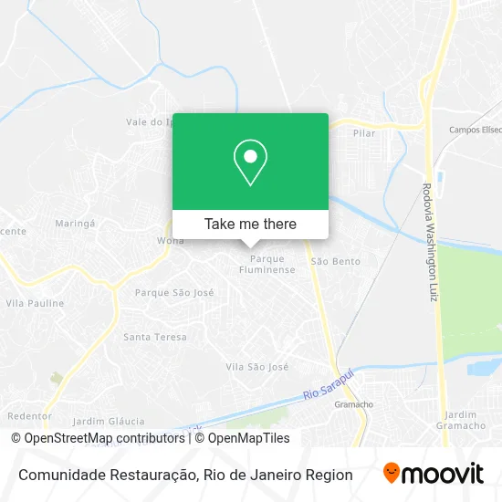 Comunidade Restauração map