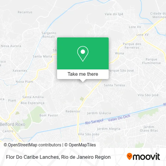 Flor Do Caribe Lanches map