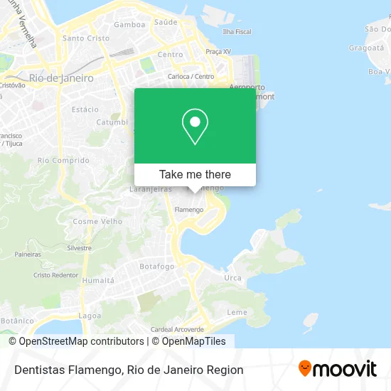 Dentistas Flamengo map