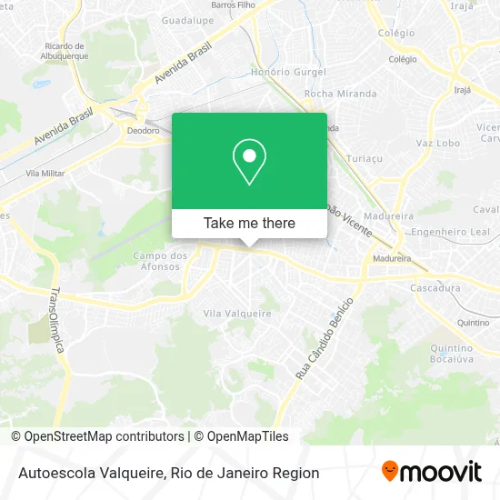 Autoescola Valqueire map