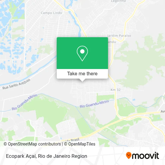 Ecopark Açaí map