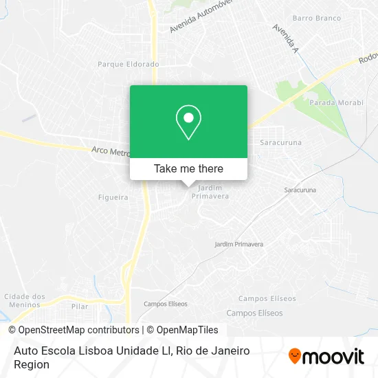Auto Escola Lisboa Unidade Ll map