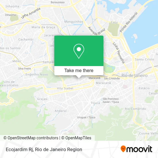 Ecojardim Rj map