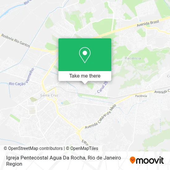 Igreja Pentecostal Agua Da Rocha map