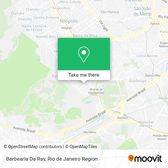Barbearia Da Ray map
