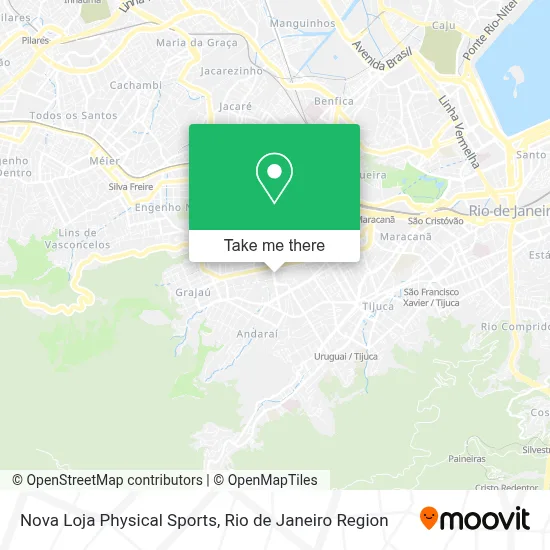 Nova Loja Physical Sports map