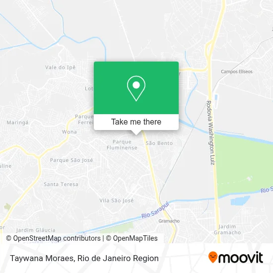 Taywana Moraes map