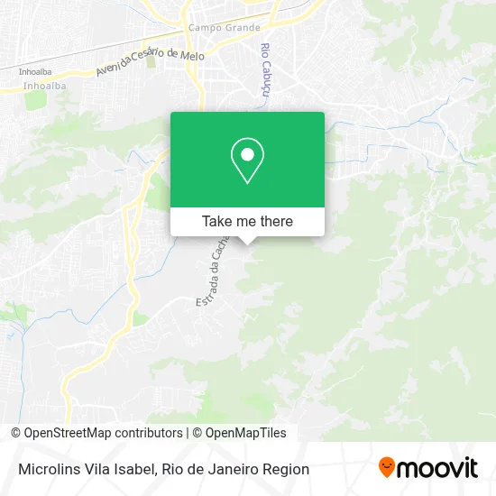 Microlins Vila Isabel map