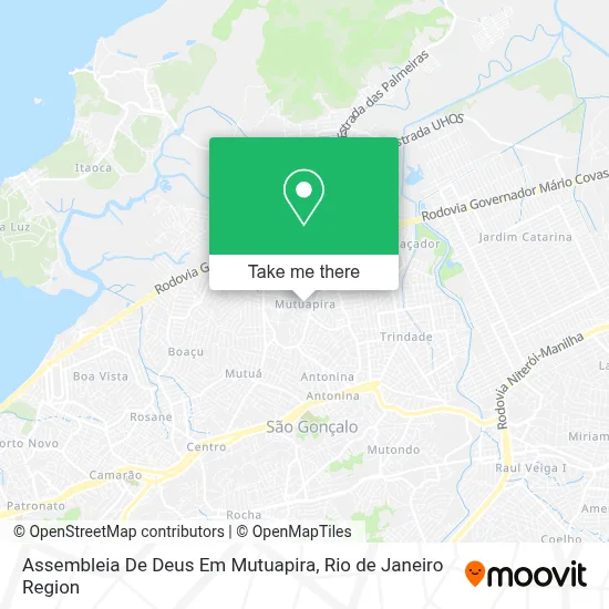 Assembleia De Deus Em Mutuapira map