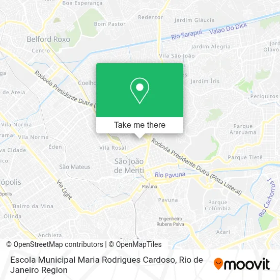 Escola Municipal Maria Rodrigues Cardoso map