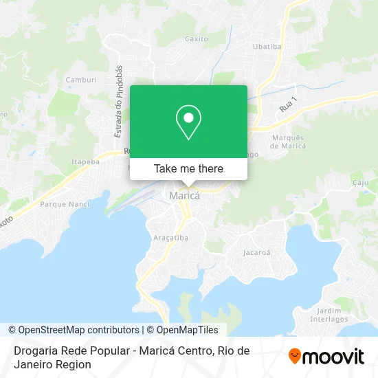 Drogaria Rede Popular - Maricá Centro map