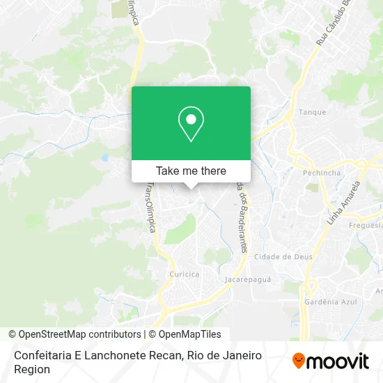 Confeitaria E Lanchonete Recan map