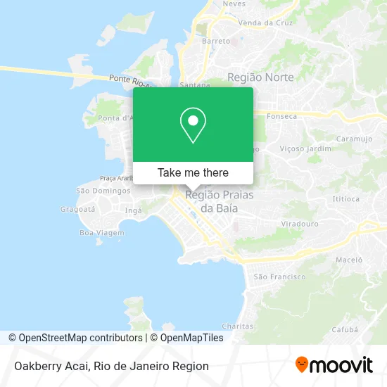 Oakberry Acai map