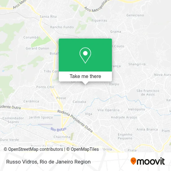 Russo Vidros map