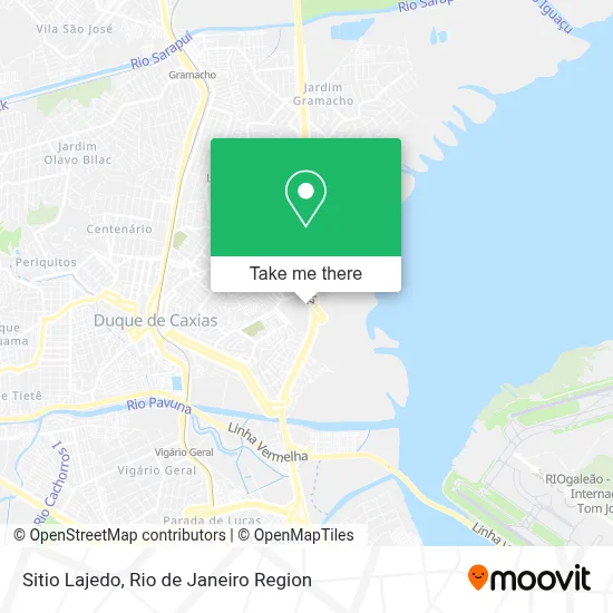 Sitio Lajedo map