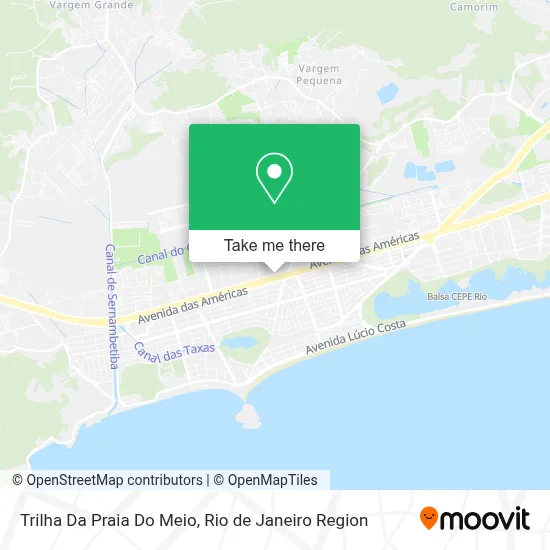 Trilha Da Praia Do Meio map