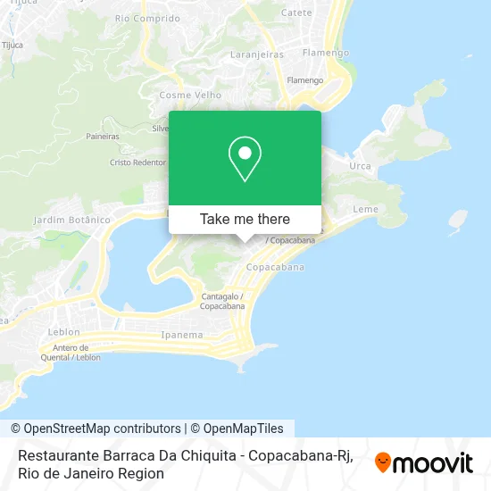 Restaurante Barraca Da Chiquita - Copacabana-Rj map