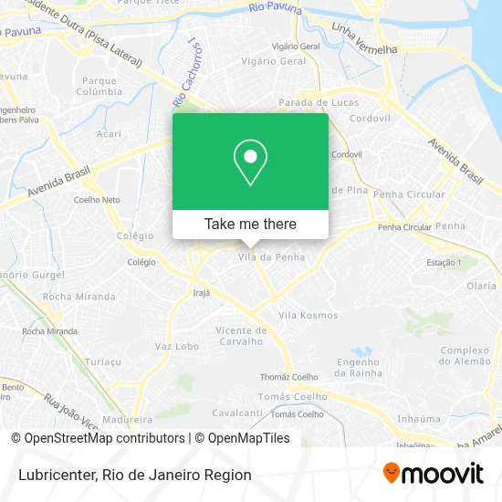 Lubricenter map