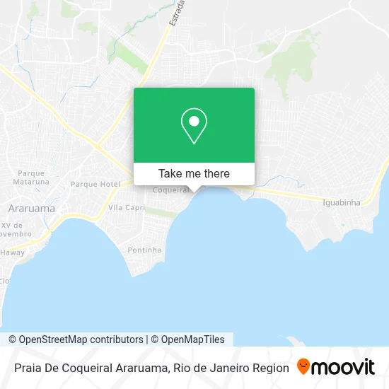 Praia De Coqueiral Araruama map