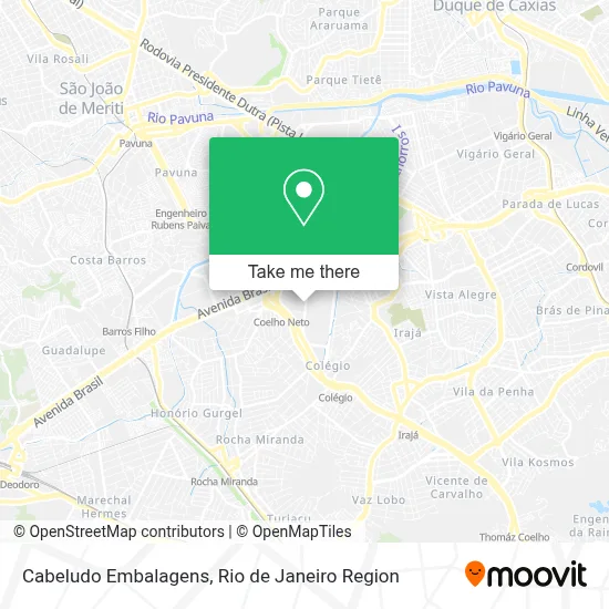 Cabeludo Embalagens map