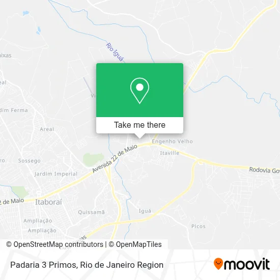 Padaria 3 Primos map