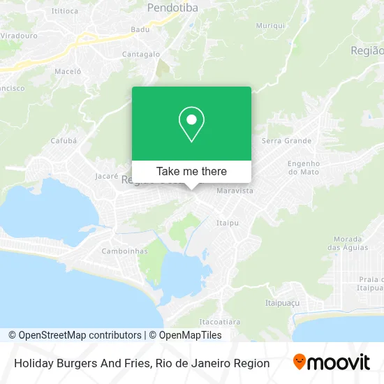 Holiday Burgers And Fries map