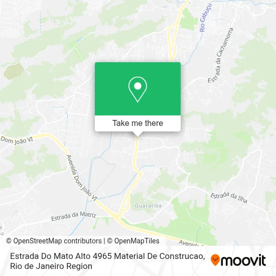 Estrada Do Mato Alto 4965 Material De Construcao map
