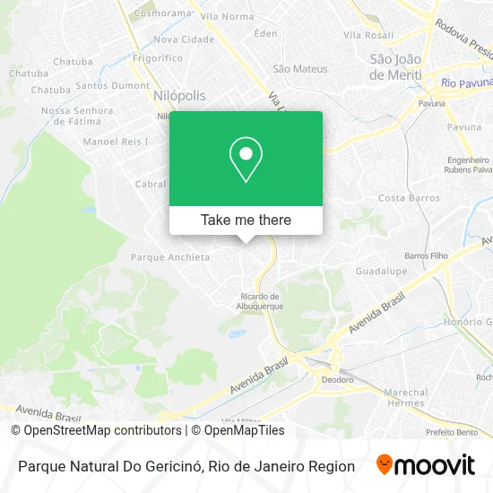 Parque Natural Do Gericinó map