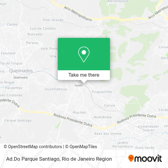 Ad.Do Parque Santiago map