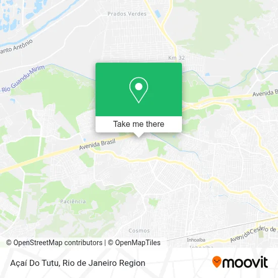 Açaí Do Tutu map