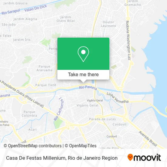 Casa De Festas Millenium map